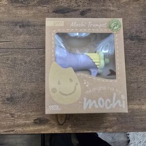 Trumpet Soft Squeak Toy - Light Purple & Yellow